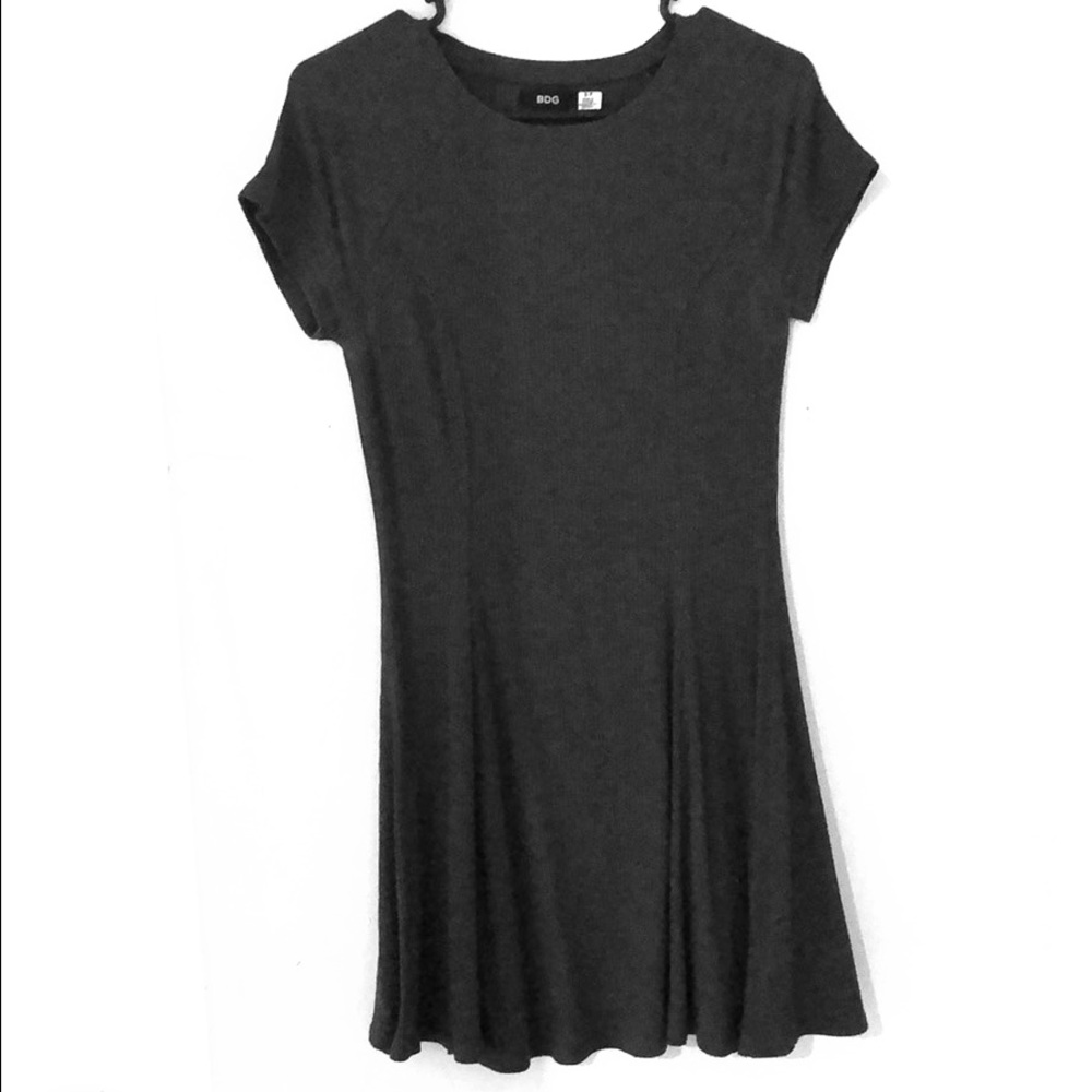 Ribbed Grey Dress